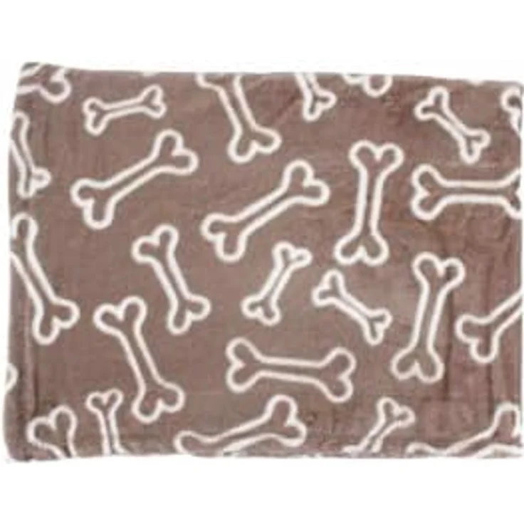 Hundedecke 100x70cm » Hundekuscheldecke » Flanell Liegedecke für Hunde » leicht & dünn - Braun – Bild 3