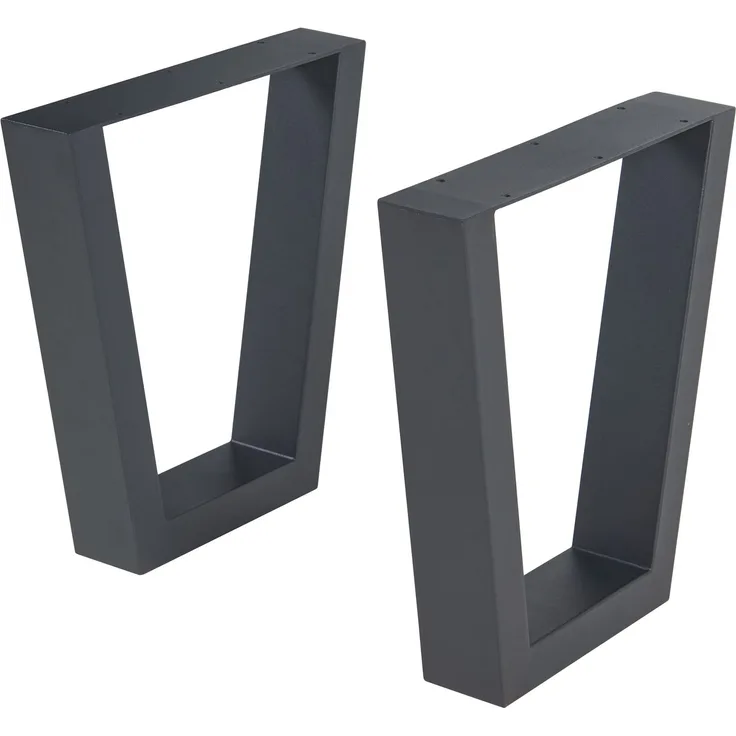 Tischgestell 2er Set Lalling 43x25/40cm Schwarz [en. casa]