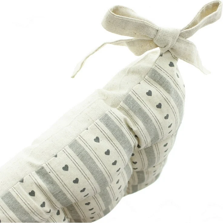 Landhaus Sitzkissen Herz Cottage 40x40cm Kissen Deko Stuhlkissen Stuhl Kissen – Bild 3