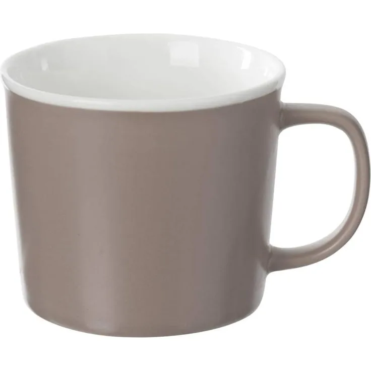 Porzellanbecher mit Griff, NATURE, 380 ml, taupe