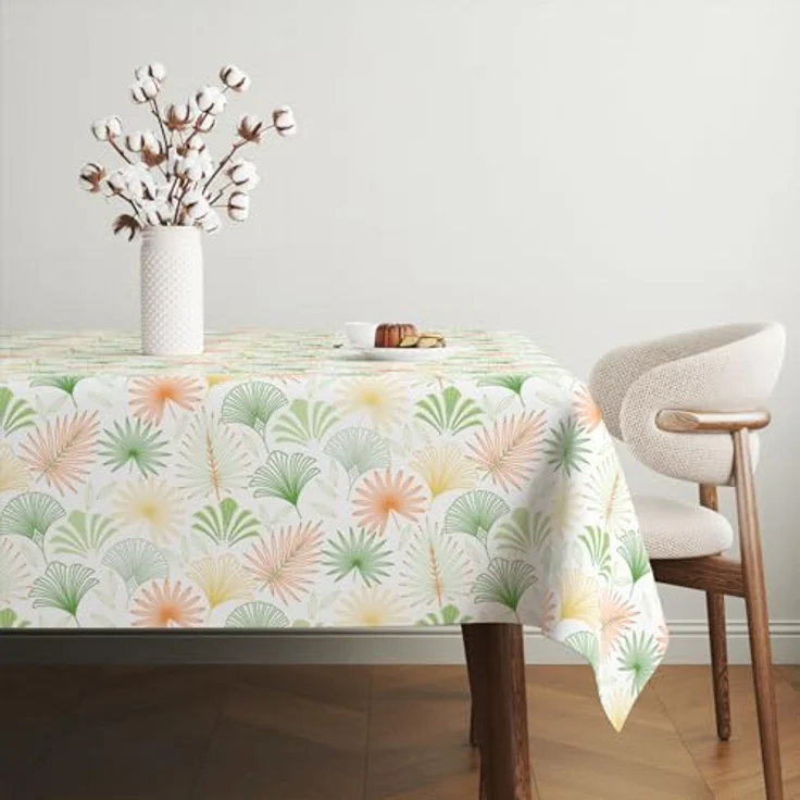 Martina Home Wachstuchtischdecke, Palmengrün, 140x140 cm – Bild 5