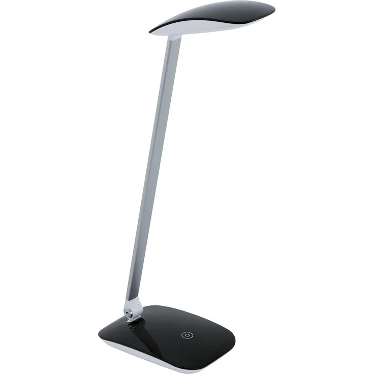 Eglo 95696 LED Tischleuchte Cajero Kunststoff schwarz 4,5W L:15cm H:50cm mit Dimmer (Touchdimmer)