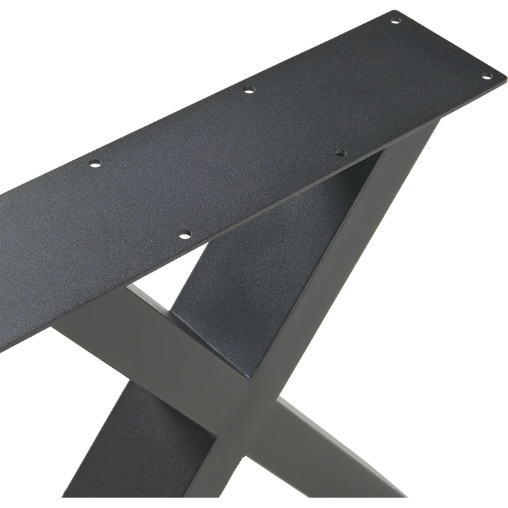 Tischgestell 2er Set Maribo 42x40cm Schwarz [en. casa] – Bild 6