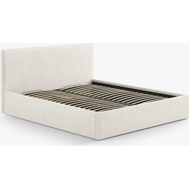 Micadoni Remo Polster-Kopfteil Strukturierter Stoff Moly Helles Beige 150.5x100 – Bild 2