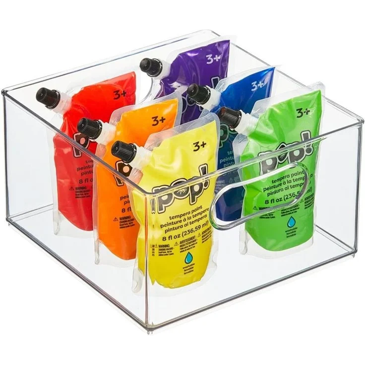 mDesign Aufbewahrungsbox Organizer Sortierbox Kunststoffbehälter Transparent – Bild 7