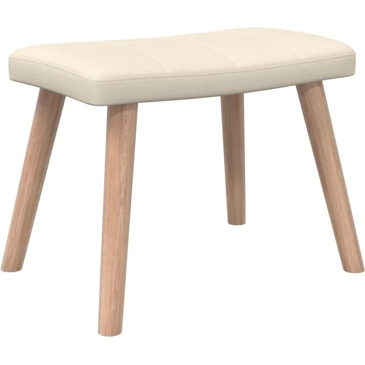 vidaXL Relaxsessel mit Hocker Creme Stoff [327932] – Bild 9