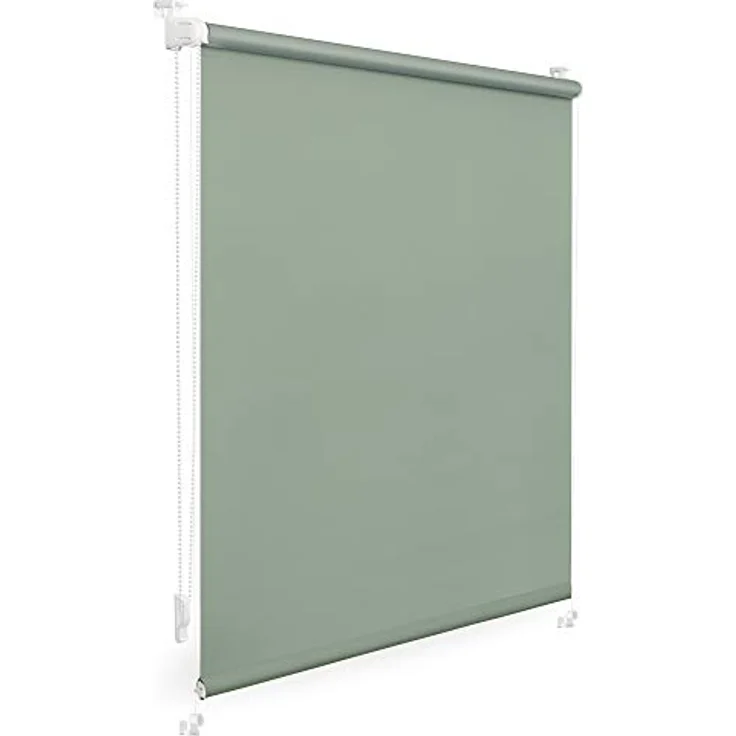 Seitenzugrollo Uni Rollo, LICHTBLICK ORIGINAL, verdunkelnd, ohne Bohren, verspannt, Klemmfix, mit Klemmträger und Farbbeschichtung - für Fenster und Türen, Klemmfix – Bild 3