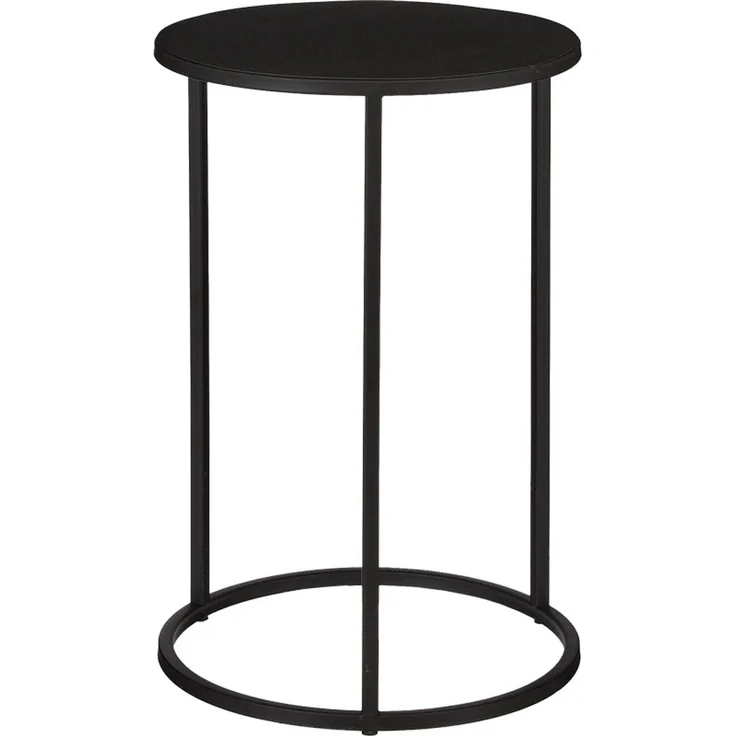 Mica Beistelltisch Quinty Ø 28 x H x 40 cm schwarz – Bild 1