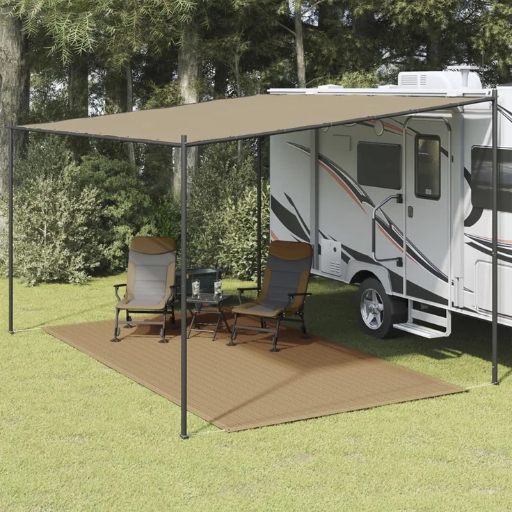 vidaXL Zeltteppich 200x400 cm Taupe 310738 – Bild 1