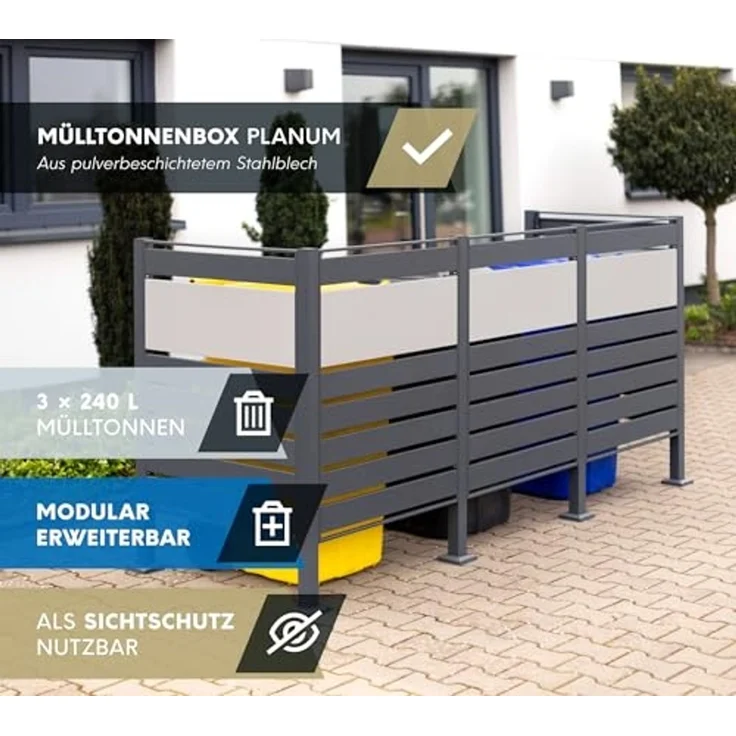Westmann Metall Mülltonnenverkleidung Planum | – Bild 2