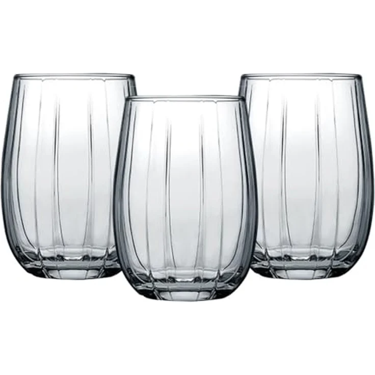 Pasabahce LINKA 420302 6er Set Grau Wassergläser Kurz Fackelglas Wasserglas 240 ml – Bild 2