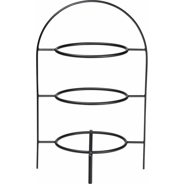 ASA Etagere für Dessertteller, 3-stufig, à table ASA Selection, Edelstahl, schwarz