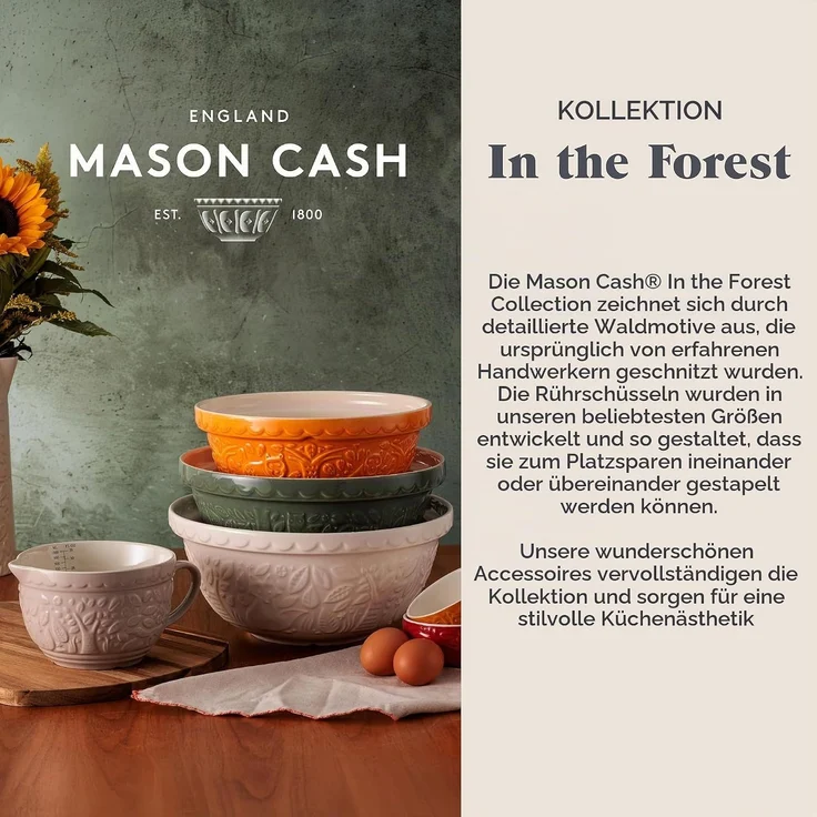 Mason Cash In the Forest ovale Auflaufform 26 cm 2 7 L grüne Eule – Bild 9