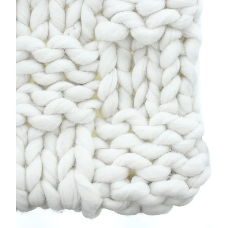 Kissenhülle "Grobstrick" beige, 40x40 cm, Rückseite in Samt Optik, Kissenbezug, Zierkissenbezug – Bild 3