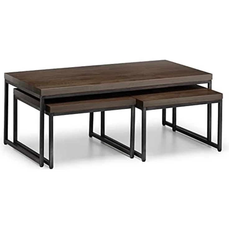 Julian Bowen Brooklyn Satztische, dunkle Eiche – Bild 1