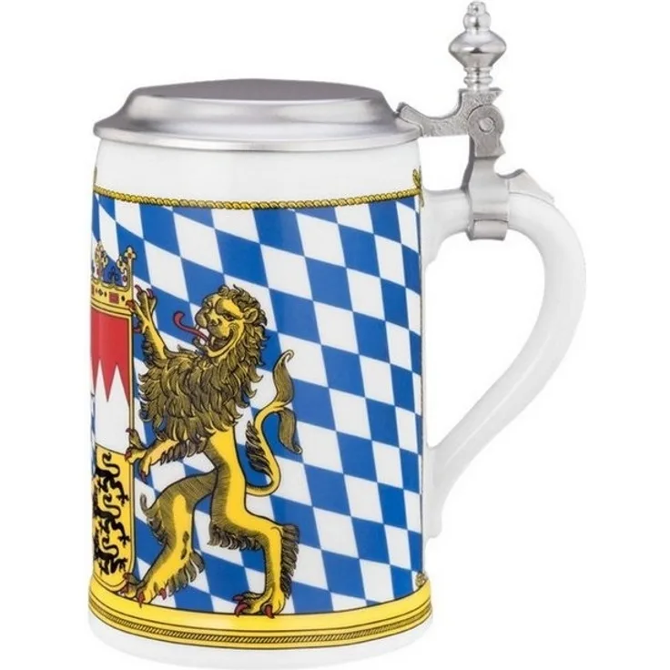 Seltmann Weiden Bayern Bierkrug mit Deckel 0,75 l - DS