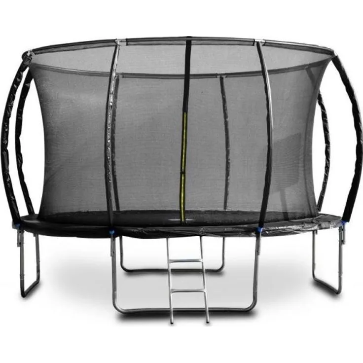 G21 Gartentrampolin SpaceJump mit Innennetz 12 FT 366 cm schwarz