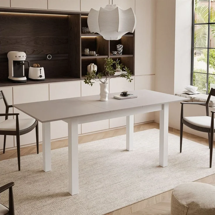 Lookway Klapptisch Ausklappbarer Tisch für 6-8 Personen Wohnzimmer ARTON 140 cm, Breite: 140-195 – Bild 2