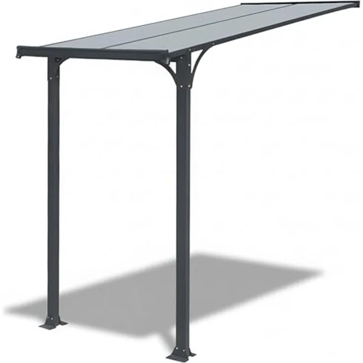 Haustürvordach Vordach Aluminium Polycarbonat Überdachung 150 x 150cm