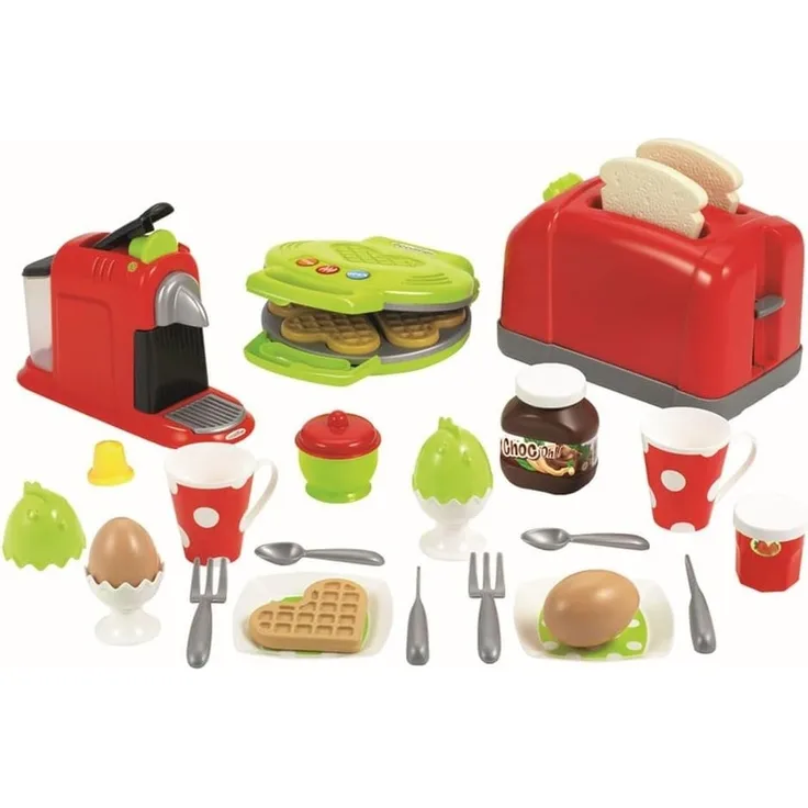 Ecoiffier 2647 Toaster mit Zubehör, Bunt