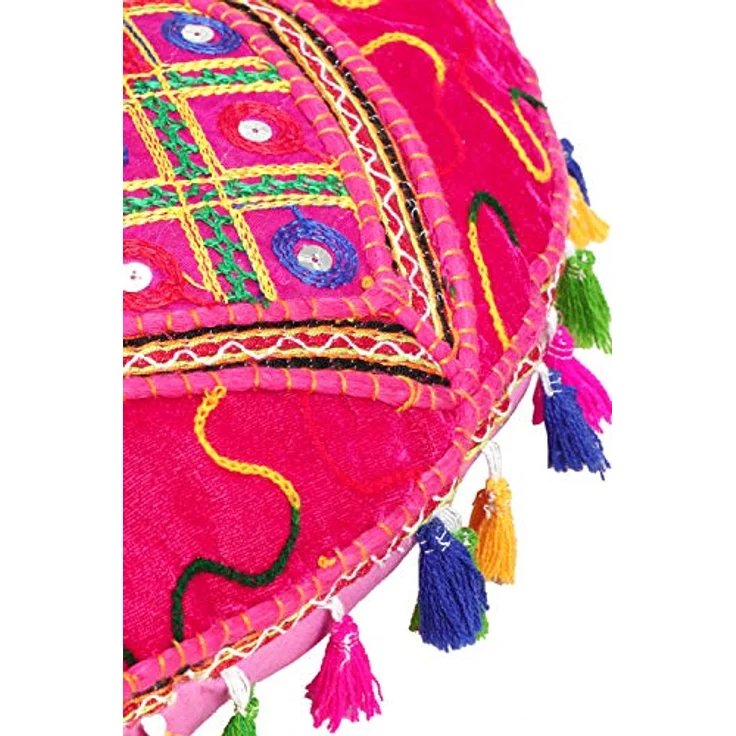 Marrakesch Orient & Mediterran Interior Pouf Arabisches Bodenkissen Bahri, Sitzkissen, Bodenkissen, Handarbeit – Bild 7