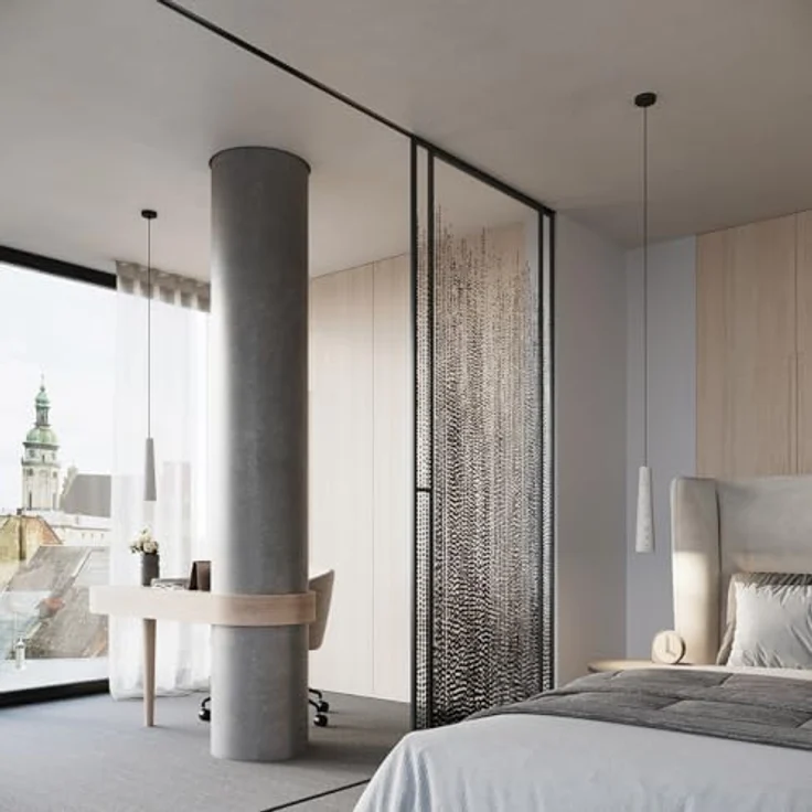Sollux Electra Pendelleuchte, Hängelampe aus Beton im minimalistischen industriellen Stil, grau, 125 cm hoch – Bild 2