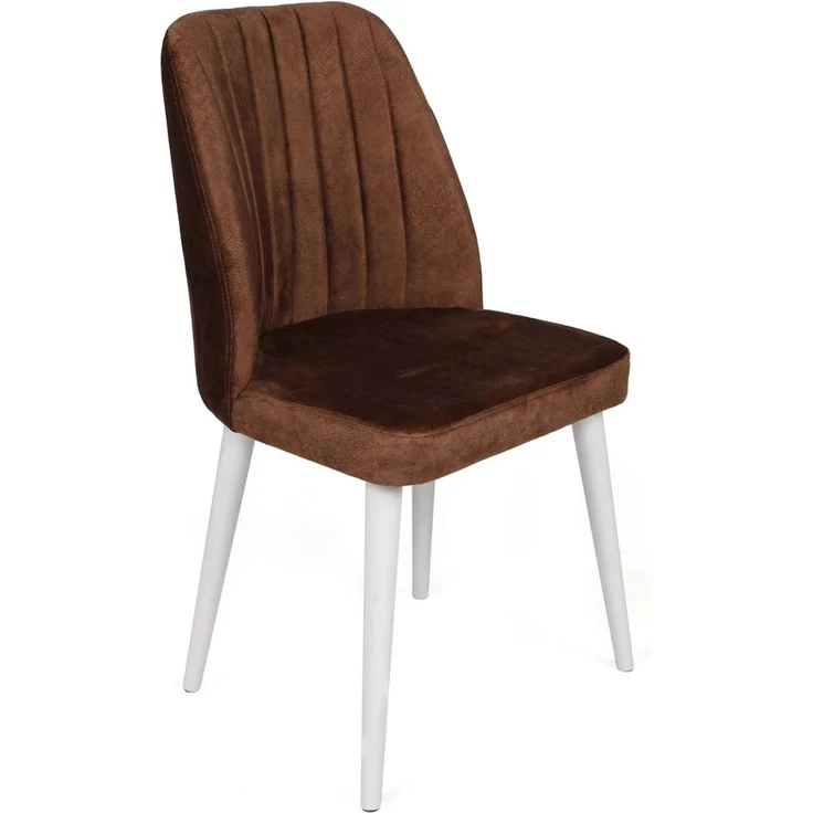 Skye Decor 'Alfa-496 V4' Stuhlset (4-teilig), Braun / Weiß, 50 x 90 x 49 cm – Bild 2