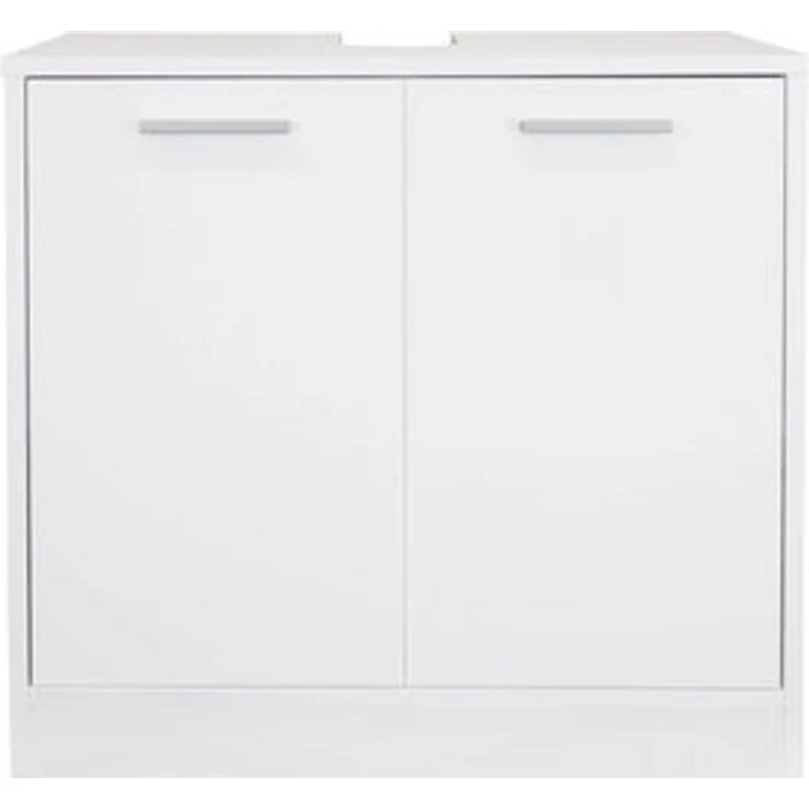 Stabilo Sanitär Waschbeckenunterschrank Waschtischunterschrank "Elsa", weiß, glänzend, 2-türig 60x33x58cm glänzend, 2-türig – Bild 6