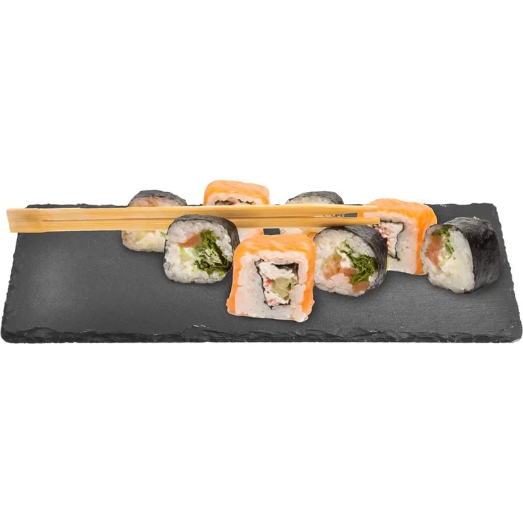 Sendez Servierplatte 2 x Schieferplatte 35x15cm Käseplatten Untersetzer Käseplatte, Schiefer, (2-tlg) – Bild 6