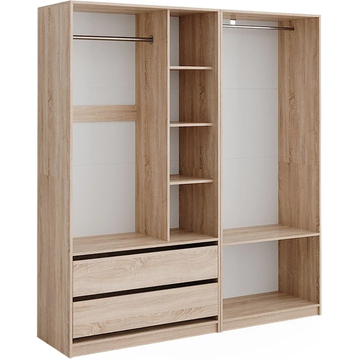 Kleiderschrank Elmo Sonoma 180 x 200 cm 2er Set Vicco – Bild 1