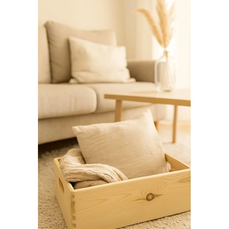 Stapelbox Holz Gr. M 30 x 40 x 13,5 Holzkiste Holzbox Kiste Box – Bild 2