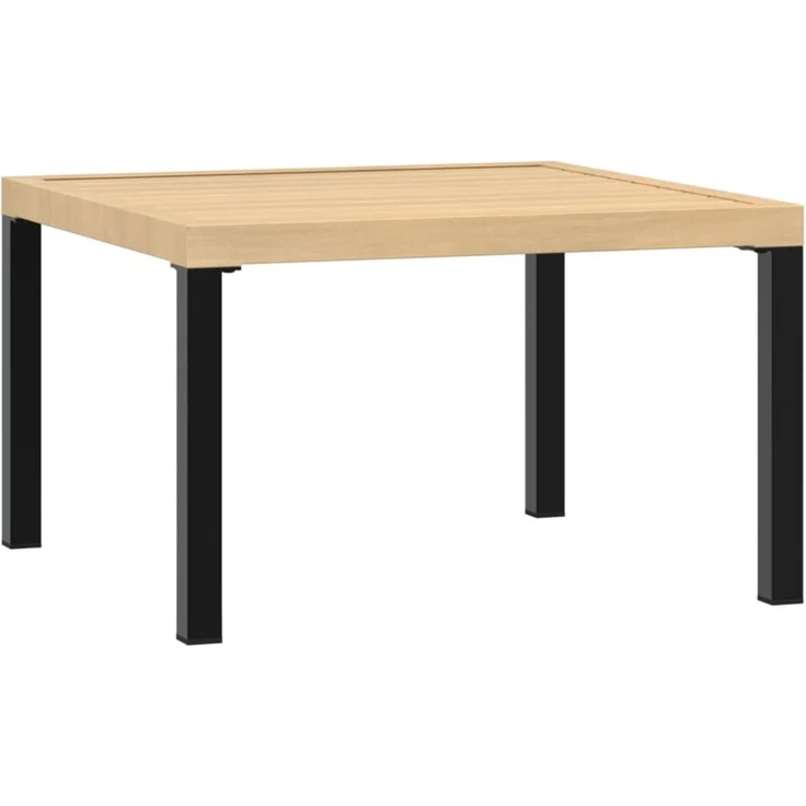 vidaXL Garten-Couchtisch Schwarz 65x65x40 cm Aluminium 4008573 – Bild 5