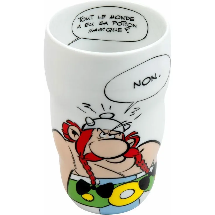 Könitz Grip Mug Obelix Potion Magique, doppelwandiger Becher, Porzellan, 350 ml, 11 1 136 2755
