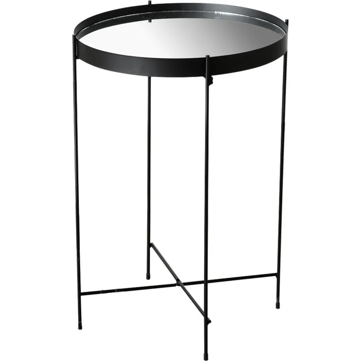 Beistelltisch, Eisen, schwarz, Höhe 43cm, MALCOLM