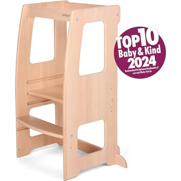 babybay Lernturm Littlefoot, natur lackiert – Bild 3