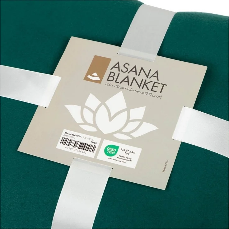 Wohndecke Yogadecke ASANA BLANKET dunkelgrün, bodhi – Bild 3
