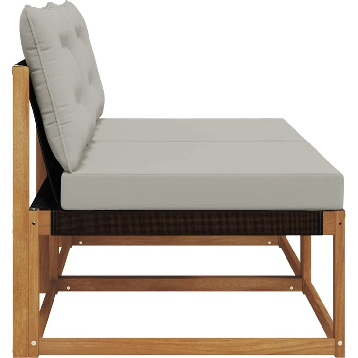 vidaXL 2 stk. Outdoor Mittelsofa Massivholz Akazie Natur 900642 – Bild 5