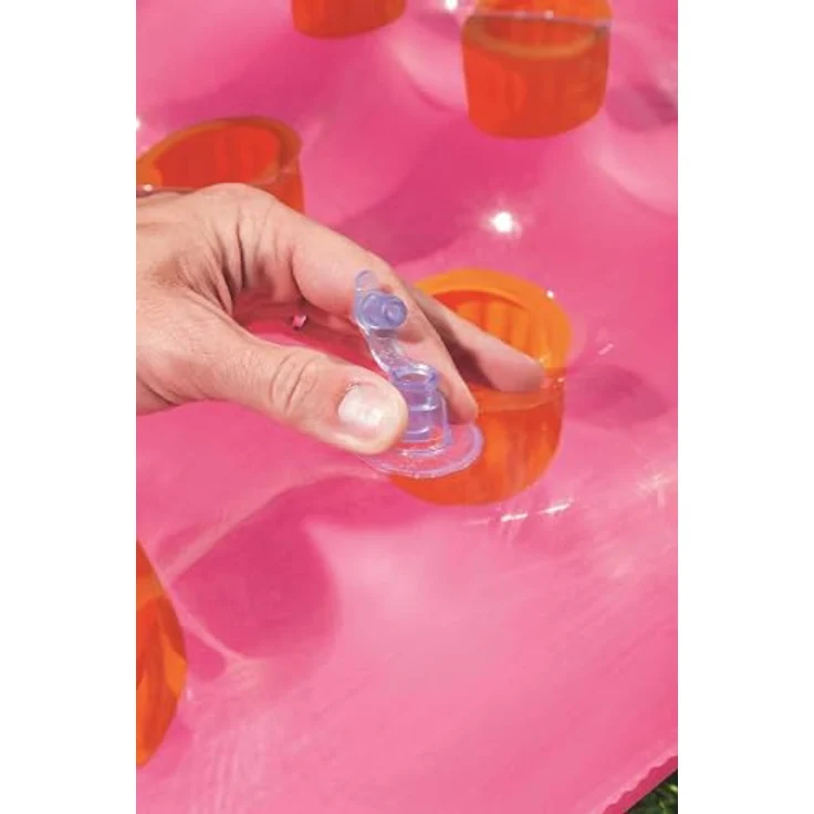 Bestway | Luftmatratze mit Fenster | Fashion Lounge | 188 x 71 cm | Farbe: Pink | ideal für Strand und Schwimmingpool – Bild 5