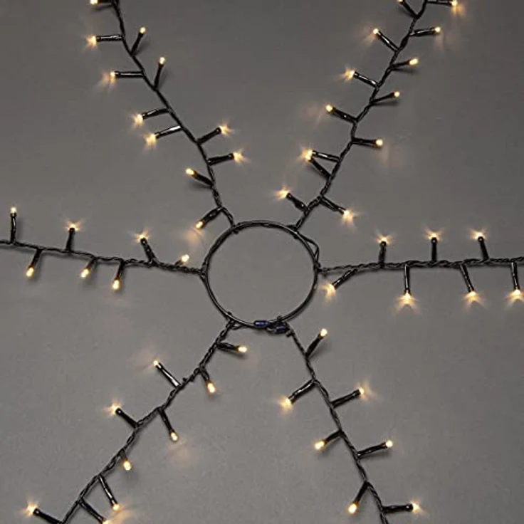 KONSTSMIDE LED-Baummantel, 660-flammig, Micro LED Compactlights Lichterkette mit Ring, 6 Stränge à 110 Dioden – Bild 4