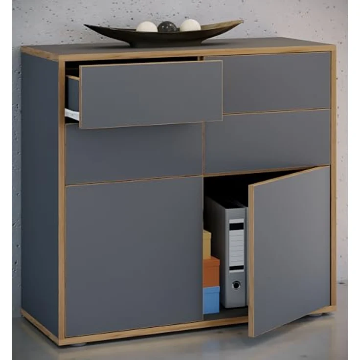 VCM Kommode Holz Kommode Sideboard Salia Breite 100 Schublade – Bild 3