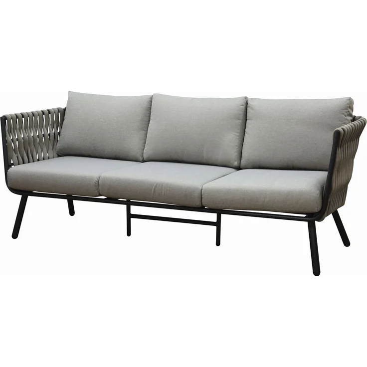 Gardissimo REANA Rope Alu Lounge Gartenmöbel Set Sitzgruppe hell – Bild 9