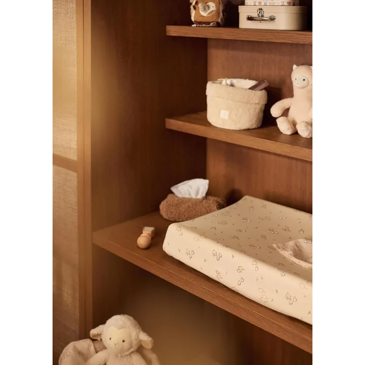 Jollein Bezug Wickelauflage Jersey - 50x70 cm - Woolly | 100% Baumwolle, Weich & Elastisch, Oeko-Tex Zertifiziert – Bild 6