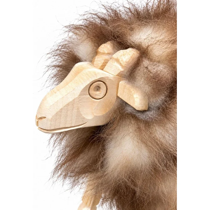Holzschaf Paulinchen M Lammfell Modell 258 – Bild 3