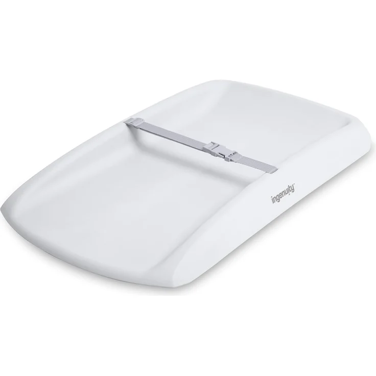 Ingenuity, Comfy Clean Wickelauflage, wasserdichter EVA-Schaum, leicht abwischbares Polster mit Sicherheitsgurt & rutschfester Unterseite, passend für Standardtische 79x43 cm, ab Neugeborenen – Bild 1