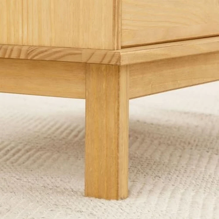 IDIMEX Nachtkommode TEPERA, Nachtkommode mit 2 Schubladen und Ablage aus Massivholz Gebeizt – Bild 6