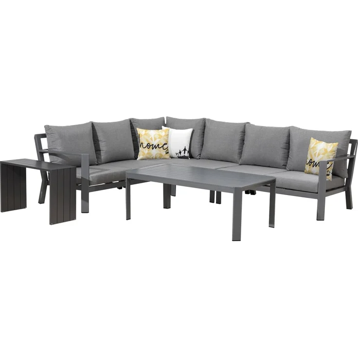 Primaster Lounge Set Elbasan Alu Garten Gartenlounge Essgruppe Sitzgruppe XXL – Bild 5