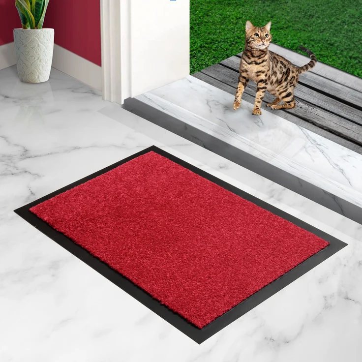 Furni24 Fußmatte - Rot, 40 x 60 cm – Bild 2