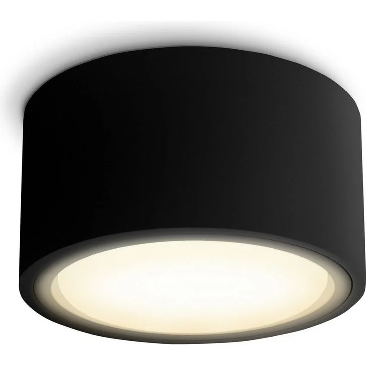 SSC-LUXon LED Aufbaustrahler Flacher LED Aufbaustrahler CELI-X in rund schwarz pulverbeschichtet, Warmweiß – Bild 1