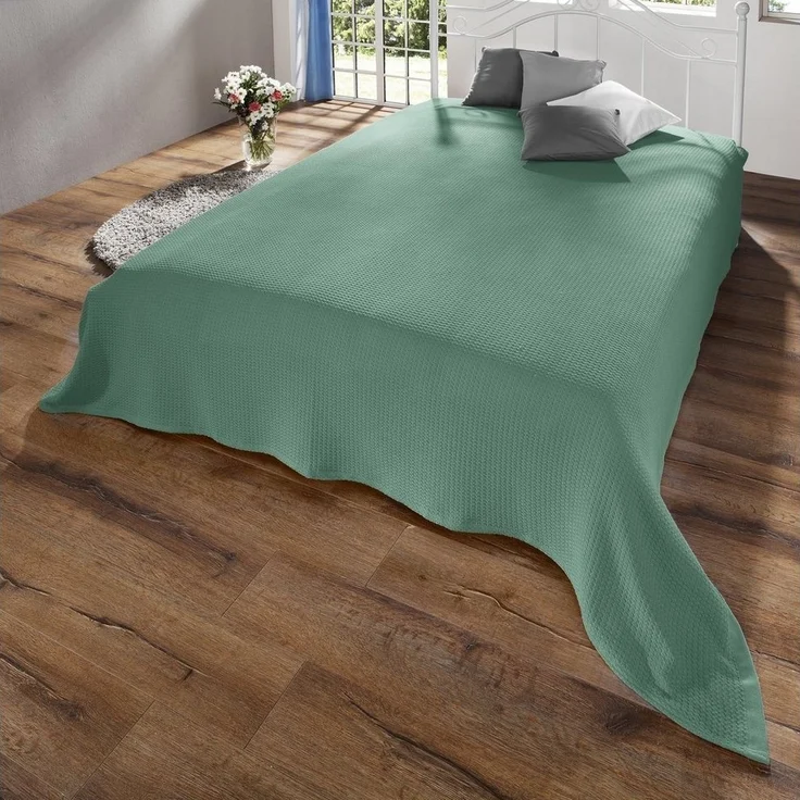 Wohndecke Sommer-Decke "Siena", Erwin Müller, Baumwolle Uni – Bild 3