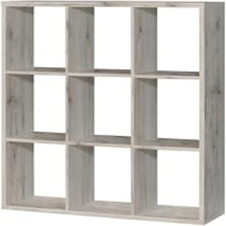 Raumteilerregal >MAURO< 9 Fächer, in Sandeiche - 107,2x107,3x32,9cm (BxHxT)